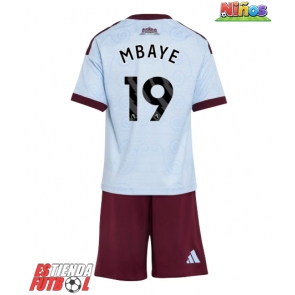 Aston Villa Ibrahim Mbaye #19 Tercera Equipación Niños 2026-27 Manga Corta (+ Pantalones cortos)